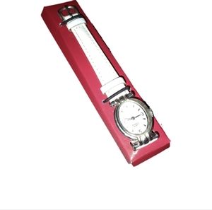 Diamond accent strap watch